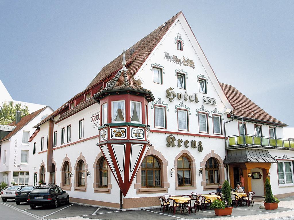 Hotel Kreuz Gaestehaus Und Lauchertbar Mit Terrasse Gammertingen Exteriör bild